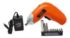 Parafusadeira 3.6v Kc3610 C/10 Acessórios Black+decker