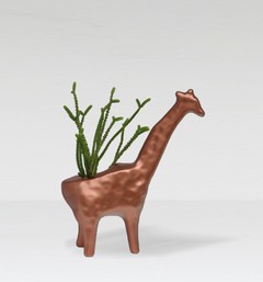 Maceta jirafa con planta - comprar online