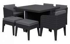 JUEGO COMEDOR COLUMBIA-7 piezas- Color grafito - comprar online