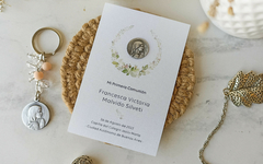 Estampita medalla Francesca Victoria - Virgen Niña - comprar online