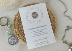 Estampita medalla Juan Segundo - Virgen de Luján - comprar online