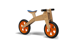 Triciclo que se convierte en bicicleta de aprendizaje - RUEDAS MACIZAS NARANJA - tienda online