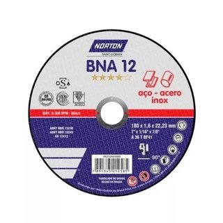 DISCO DE CORTE BNA12 ( 180 X 1,6 X 22,2MM ) NORTON