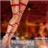 Perneira Sexy c/ Tiras - Vermelha