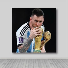 Cuadro Argentina Campeón del mundo 2022, Messi copa