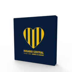 Cuadritos decorativos Rosario Central 15 cm x 15 cm - comprar online