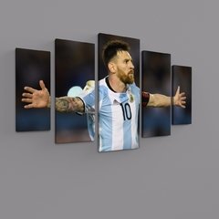 Cuadro poliptico Messi Argentina