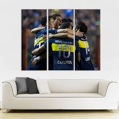 Cuadros Trípticos Boca Juniors - Mikiu Design