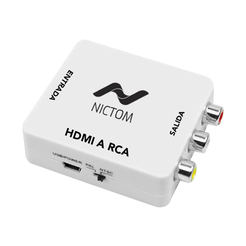 Adaptador RCA a HDMI NITCOM/DITRON Activo FULL HD