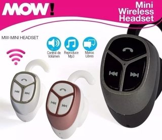 Auricular MOW Bluetooth Headset blanco/negro