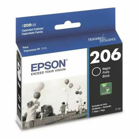 Cartucho EPSON 206 NEGRO ORIGINAL