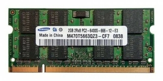 Memoria SODDIM DDR2 2GB 800Mhz SAMSUNG