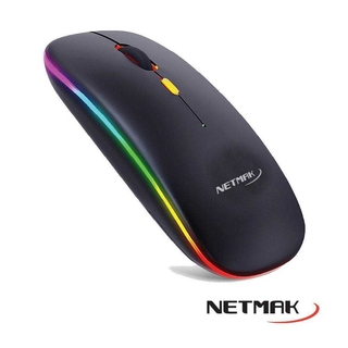 Mouse Inalambrico NETMAK RGB Recargable NM-W90