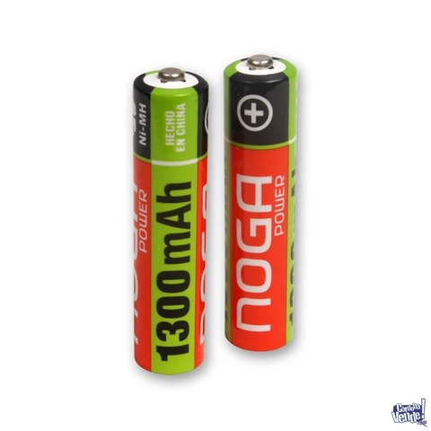 Pilas Recargables NOGA AAA 1300mAh x2