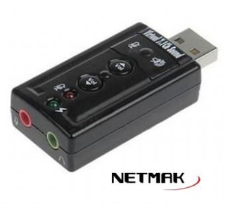 Placa Sonido USB (emula 7.1) NETMAK NM-SU8CH