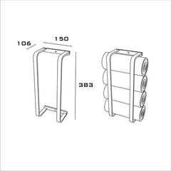 Toallero De Pared En Hierro Estilo Industrial en internet