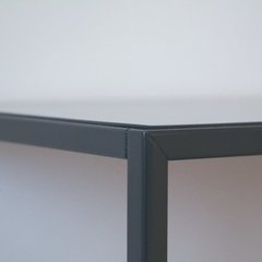 Mesa De Arrime Diseño Recibidor En Hierro Negro - comprar online