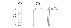 Mensula De Hierro Tipo Industrial Para Estante De 10 Cm en internet