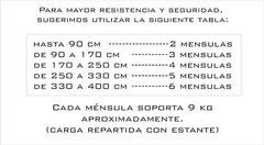 Ménsula - estante de 30 cm - Veilot