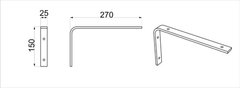 Ménsula - estante de 30 cm en internet