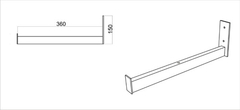 Ménsula - microondas 36 cm - comprar online