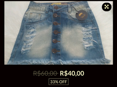 Saia jeans