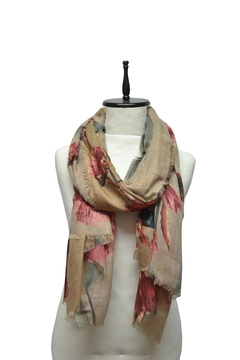 PASHMINA CON ESTAMPADO DE FLORES - comprar online