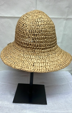 SOMBRERO EN CROCHET FIBRA NATURAL - comprar online