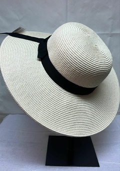 SOMBRERO FIBRA NATURAL CON MOÑO DE GROSS - comprar online