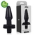 Plug Anal Cônico 12 X 4,5cm Preto Com Vibro Plug21 - comprar online