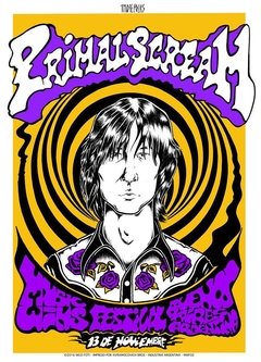 Poster en Serigrafia Primal Scream x Foti