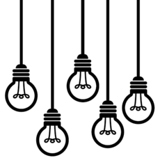 Adesivo - Conjunto de lâmpadas