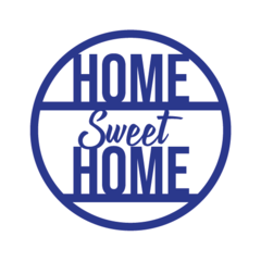 Adesivo Frase - Home Sweet Home - ArteQueCola | Adesivo de Parede | Adesivos Decorativos