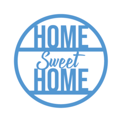 Adesivo Frase - Home Sweet Home - loja online