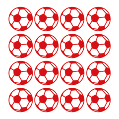 Adesivo de Parede Kit Bola de Futebol - ArteQueCola | Adesivo de Parede | Adesivos Decorativos