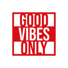 Adesivo Frase - Good Vibes Only na internet