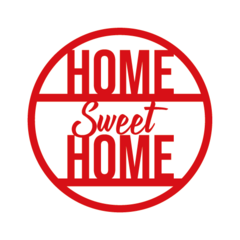 Adesivo Frase - Home Sweet Home na internet