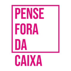 Adesivo Frase - Pense fora da caixa - ArteQueCola | Adesivo de Parede | Adesivos Decorativos