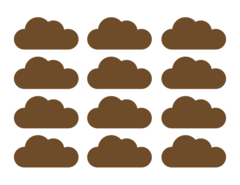 Adesivo de Parede Kit Nuvens - ArteQueCola | Adesivo de Parede | Adesivos Decorativos