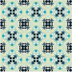 Adesivo de Azulejo Estilo Floral - comprar online