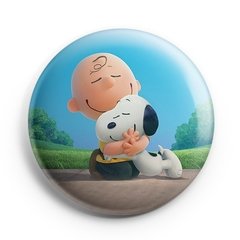Boton Snoopy e Charlie Brown Abraço