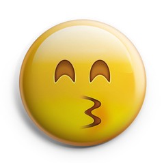 Boton Emoji Kissing Closed Eyes