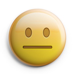 Boton Emoji Neutral Face