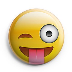 Boton Emoji Stuck Out-Tongue Winking Eye