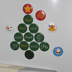 Árvore de Natal - Pacote 16 Botons 3,5cm - comprar online