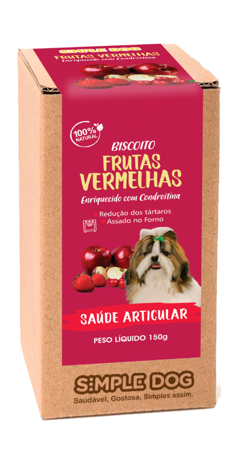 Biscoito Simple Dog Frutas Vermelhas