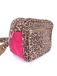 Imagen de BOLONIA - Leopardo + fucsia + pelo beige