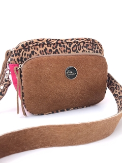 BOLONIA - Leopardo + fucsia + pelo beige