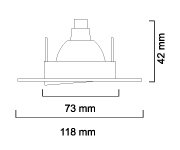 Embutido con led 7w satinado - comprar online