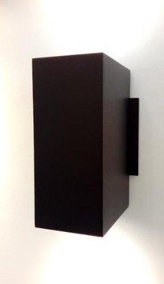 Bidireccional aluminio negro texturado x 2 Gu10 7w